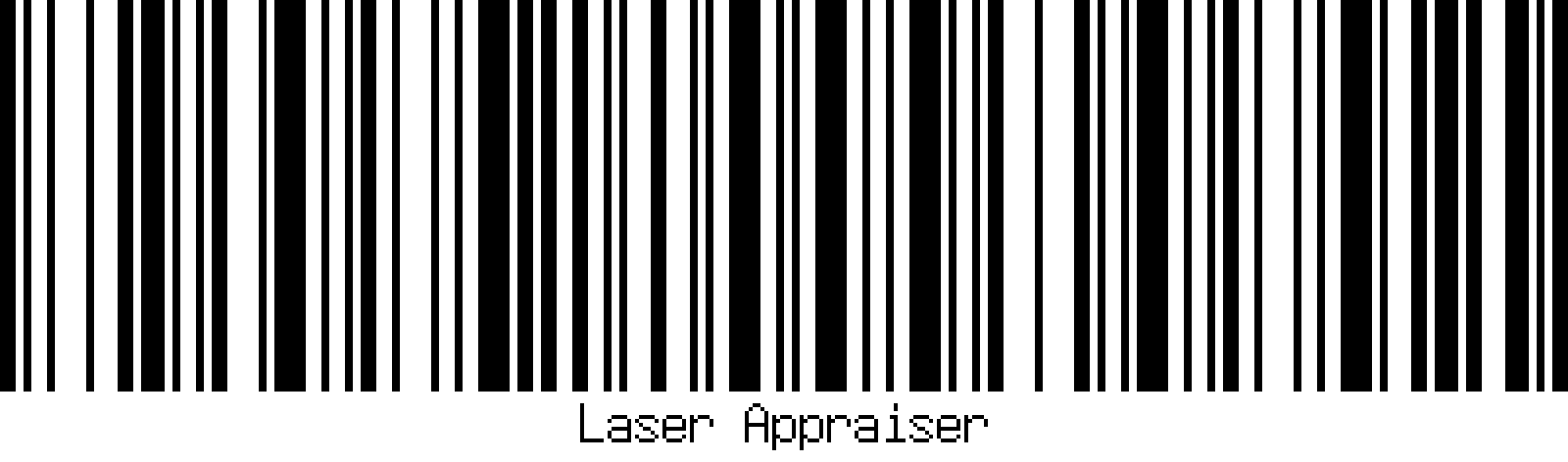 Laser Appraiser VIN Scanner code 128 example