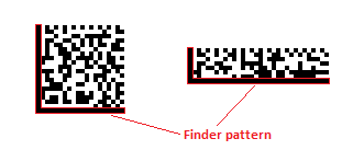 Laser Appraiser VIN Scanner Data Matrix finder pattern example